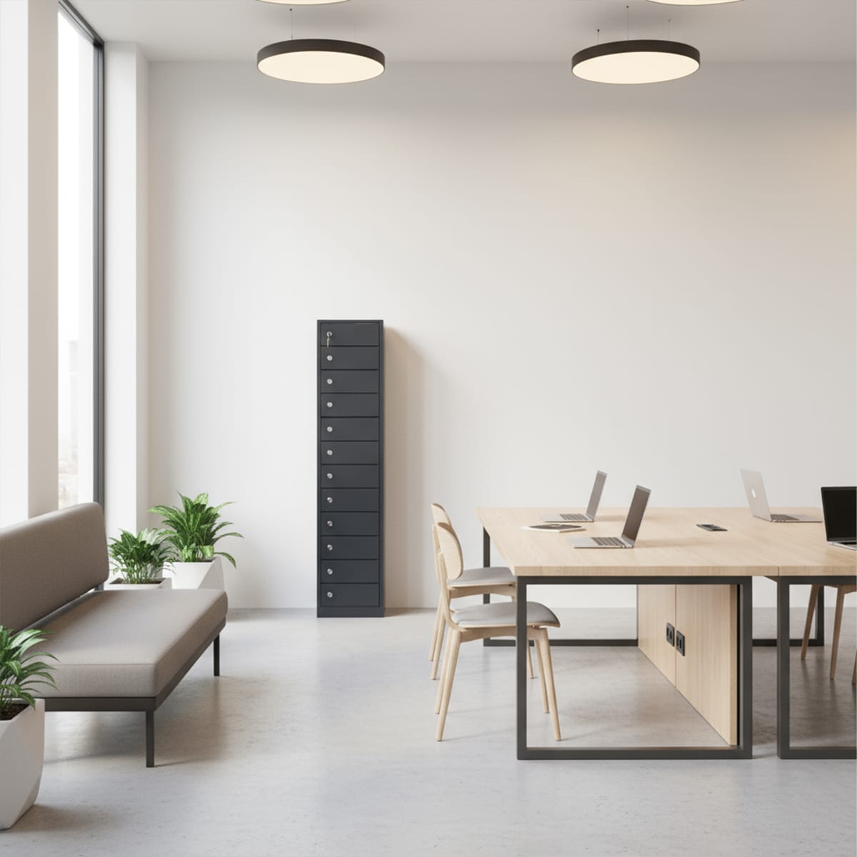 taquilla para cargar móviles