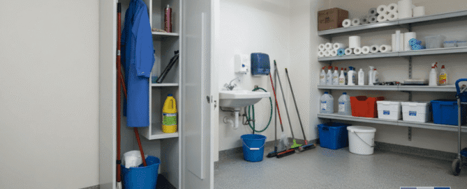 armarios para productos de limpieza